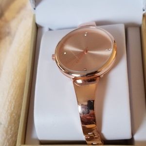 Rose gold watch